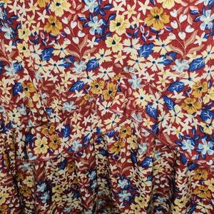 Multi colored babydoll top